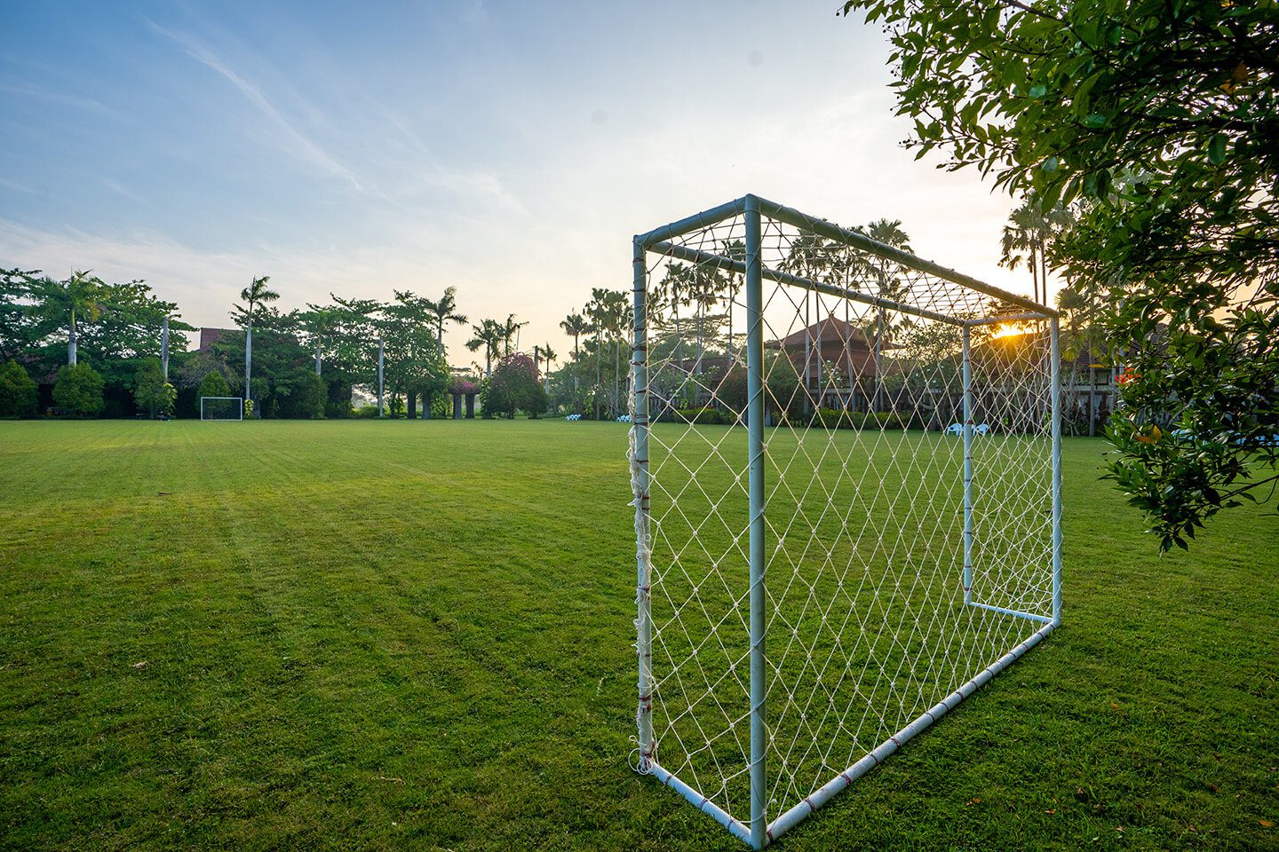 Main FieldA multipurpose green open space for students’  outdoor activities.